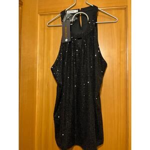 Sparkly Sequin Sleeveless dress top - XL NWT